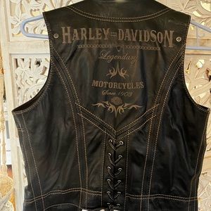 Ladies Harley Davidson riding vest size small
